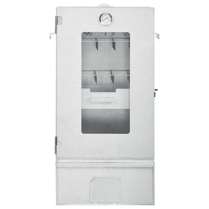 Forno Affumicatore BBQ con Tavolino in Acciaio Zincato