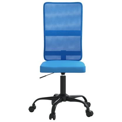 Sedia da Ufficio Altezza Regolabile Blu in Tessuto a Rete