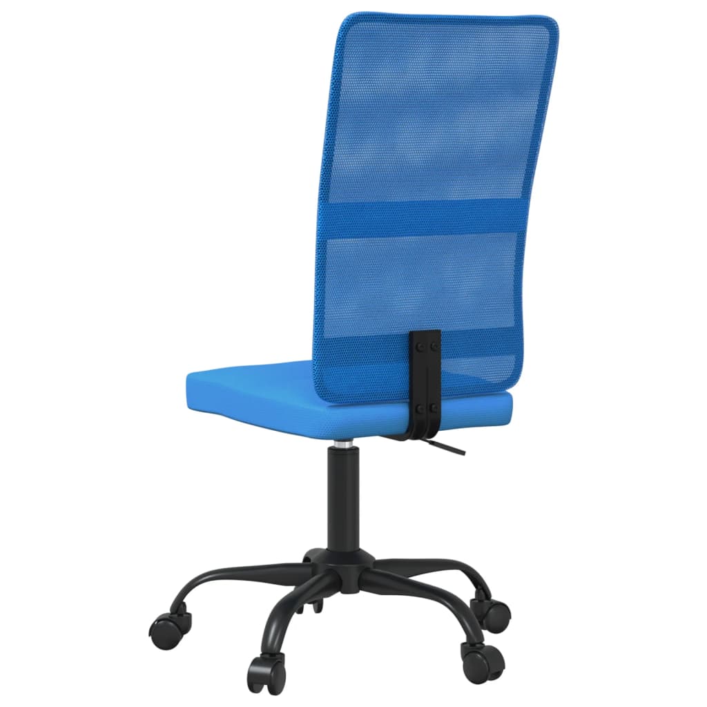 Sedia da Ufficio Altezza Regolabile Blu in Tessuto a Rete