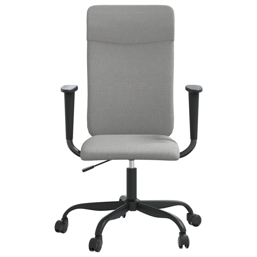 Sedia da Ufficio Regolabile Grigio Chiaro Rete e Similpelle