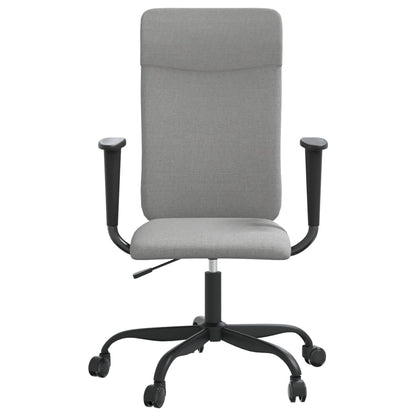Sedia da Ufficio Regolabile Grigio Chiaro Rete e Similpelle