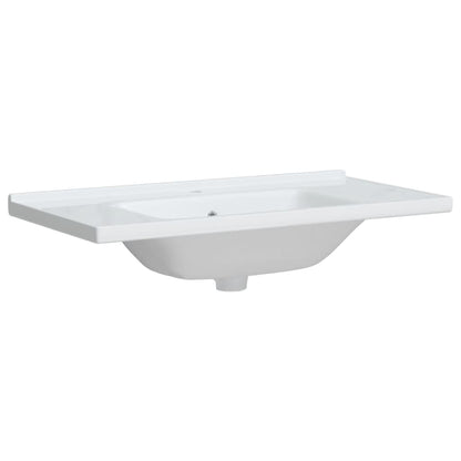 Lavandino da Bagno Bianco 91,5x48x19,5 cm Rettangolare Ceramica