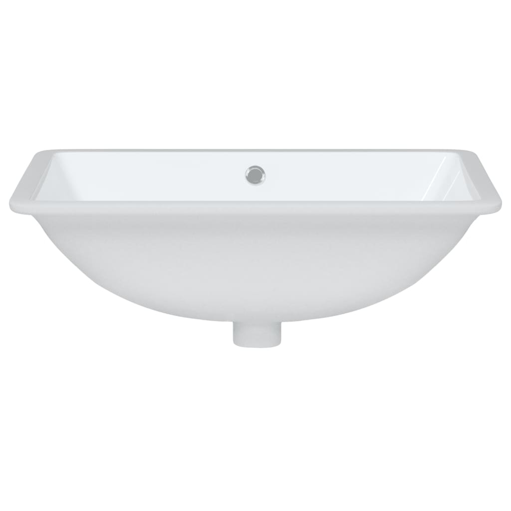 Lavandino da Bagno Bianco 60x40x21 cm Rettangolare in Ceramica