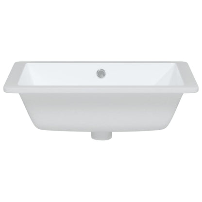 Lavandino da Bagno Bianco 50x40,5x18,5 cm Rettangolare Ceramica