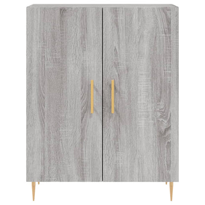 Credenza Grigio Sonoma 69,5x34x90 cm in Legno Multistrato