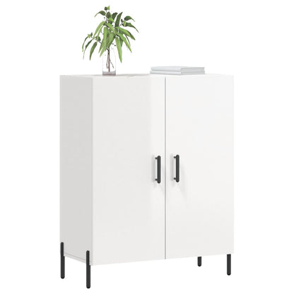 Credenza 69,5x34x90 cm in Legno Multistrato Bianco Lucido