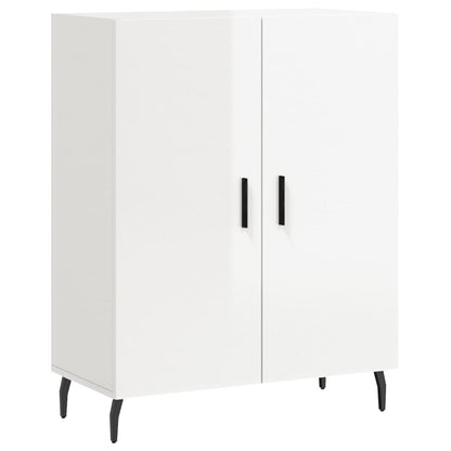 Credenza 69,5x34x90 cm in Legno Multistrato Bianco Lucido