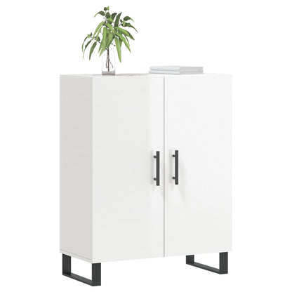 Credenza 69,5x34x90 cm in Legno Multistrato Bianco Lucido