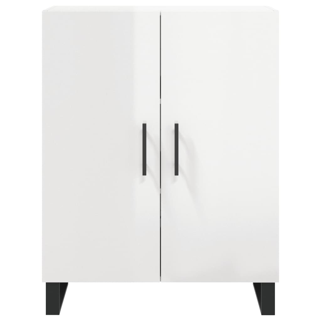 Credenza 69,5x34x90 cm in Legno Multistrato Bianco Lucido