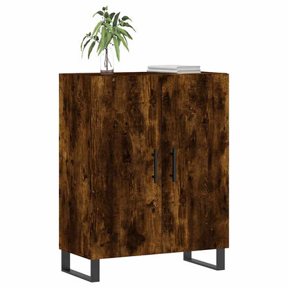 Credenza Rovere Fumo 69,5x34x90 cm in Legno Multistrato