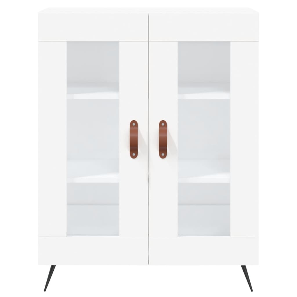 Credenza Bianca 69,5x34x90 cm in Legno Multistrato