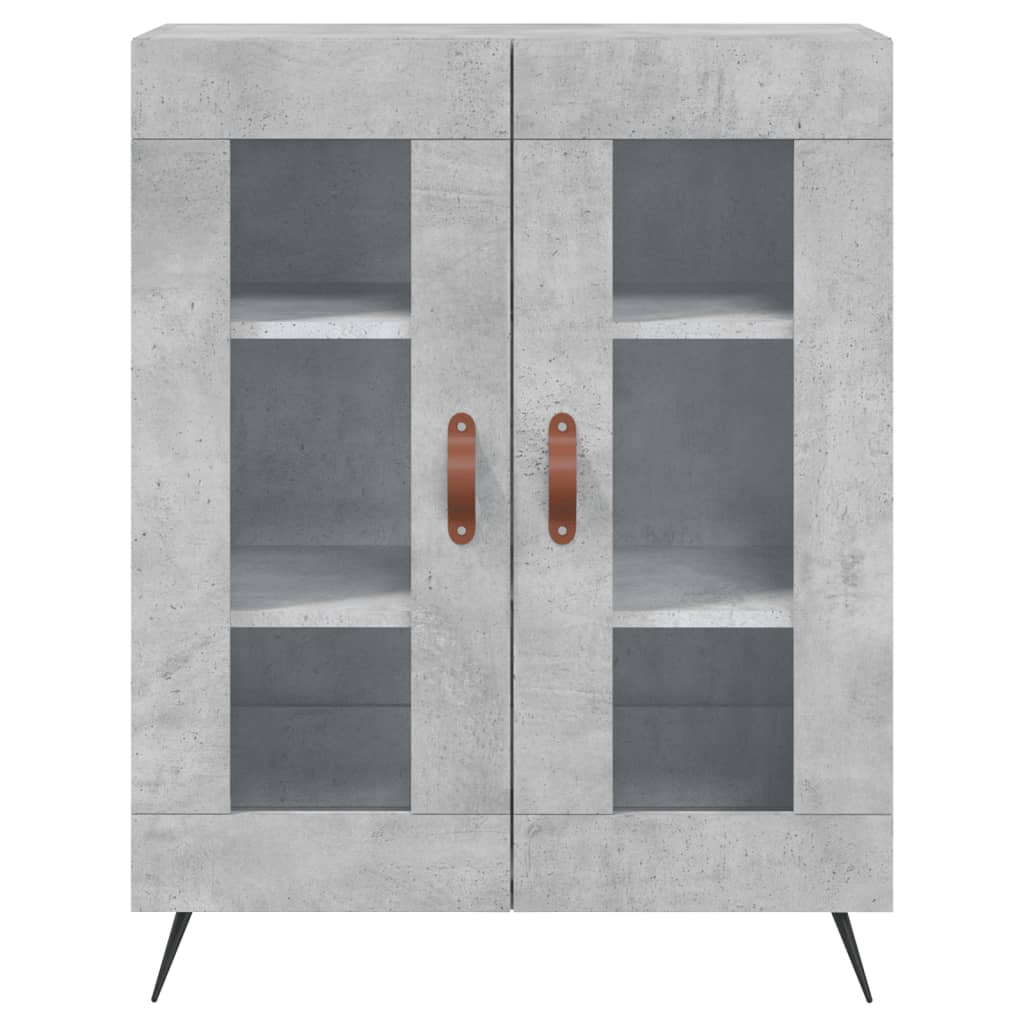 Credenza Grigio Cemento 69,5x34x90 cm in Legno Multistrato
