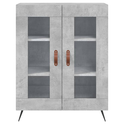 Credenza Grigio Cemento 69,5x34x90 cm in Legno Multistrato