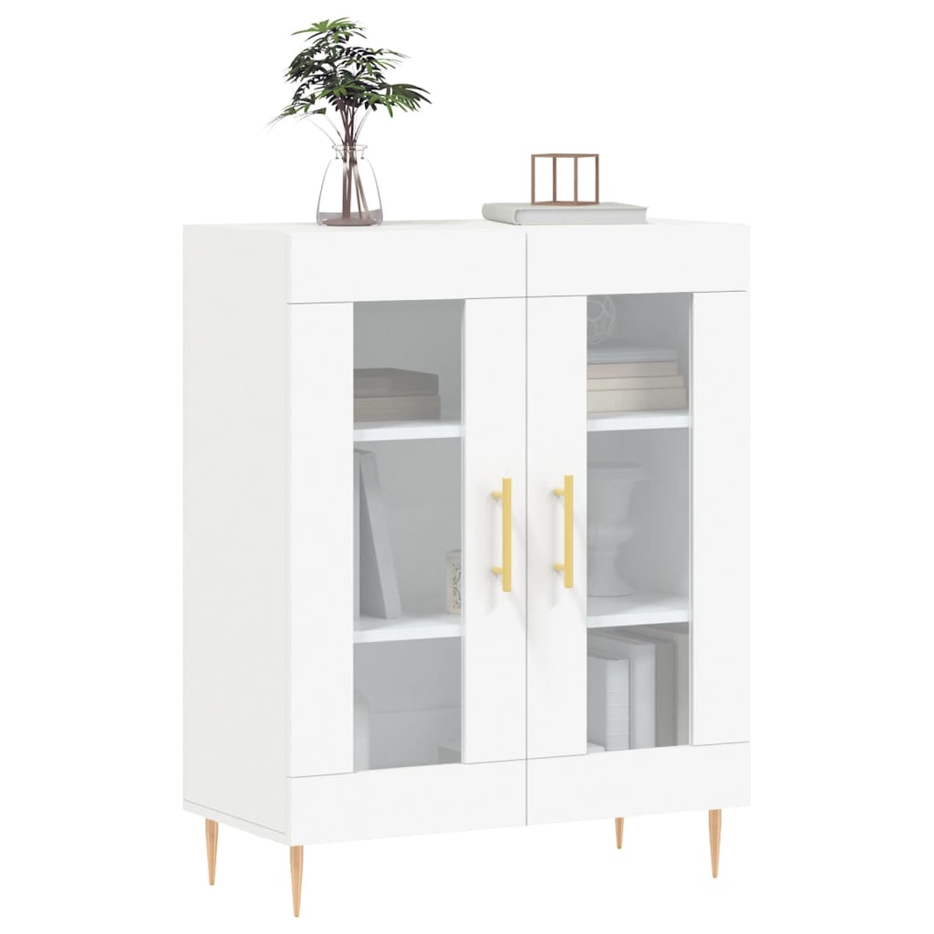 Credenza Bianca 69,5x34x90 cm in Legno Multistrato
