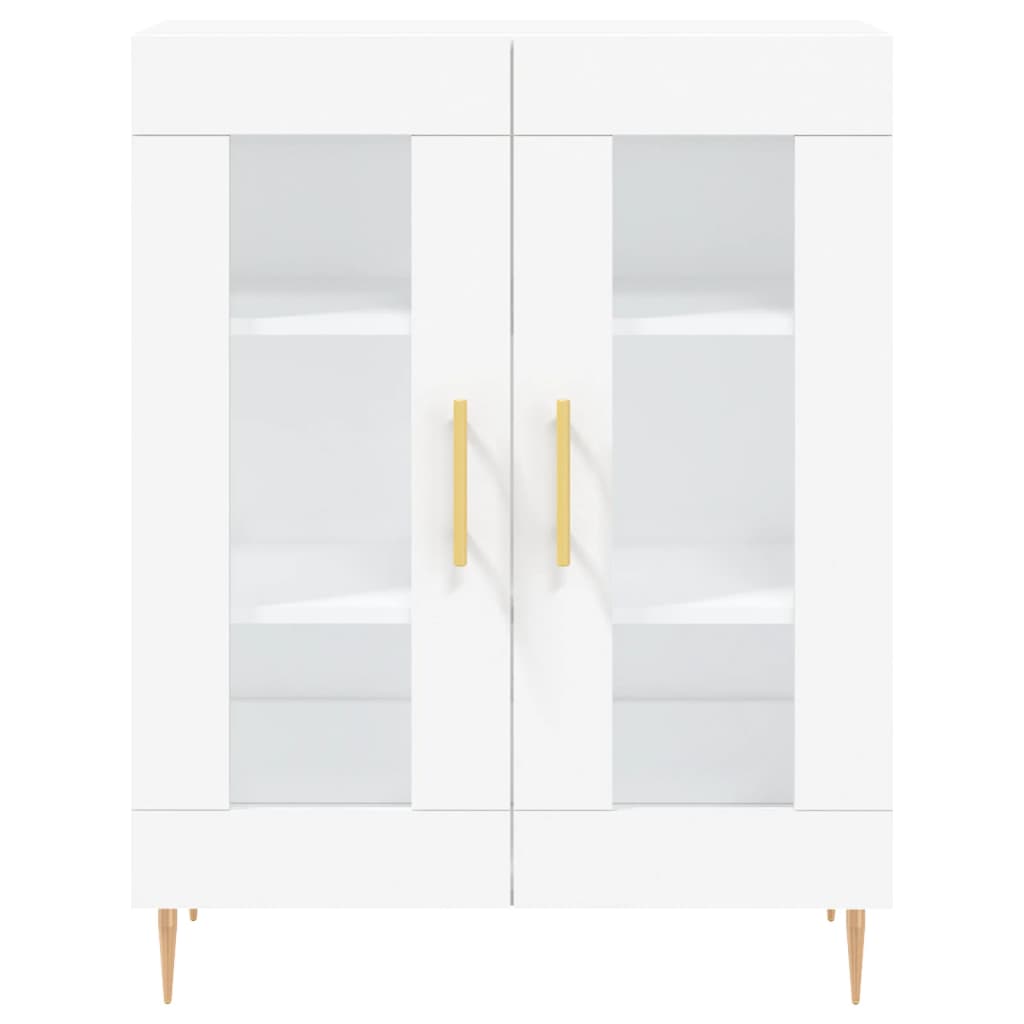 Credenza Bianca 69,5x34x90 cm in Legno Multistrato