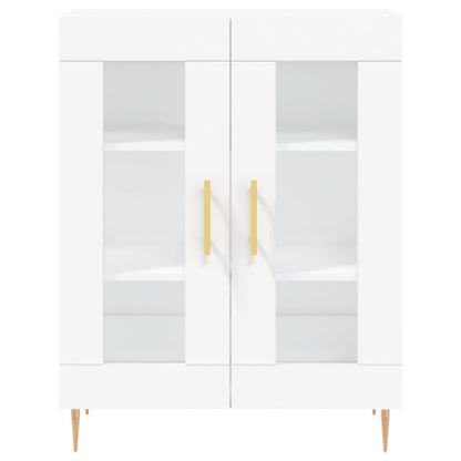 Credenza Bianca 69,5x34x90 cm in Legno Multistrato