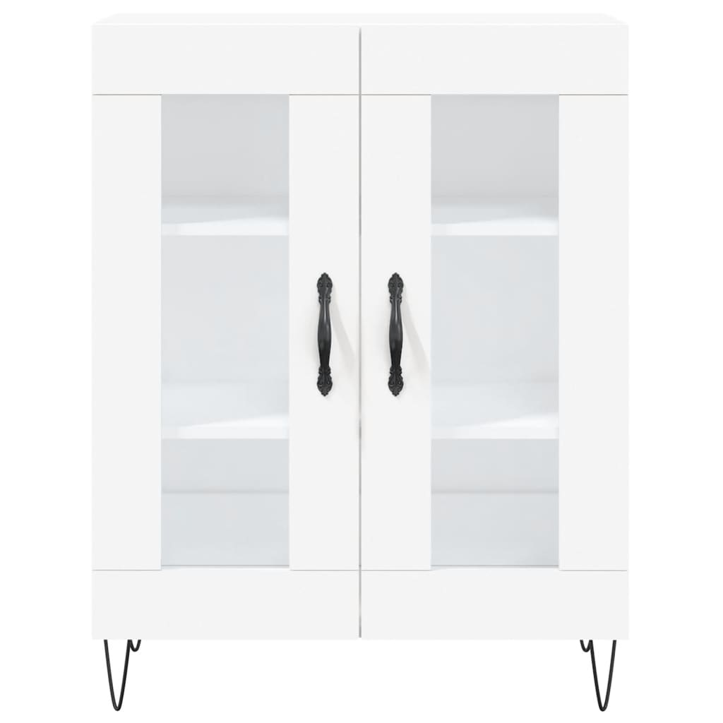 Credenza Bianca 69,5x34x90 cm in Legno Multistrato