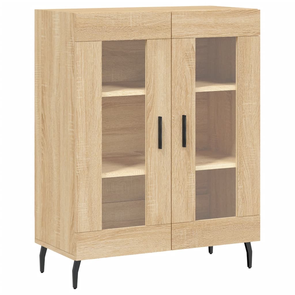 Credenza Rovere Sonoma 69,5x34x90 cm in Legno Multistrato