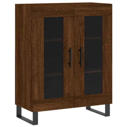 Credenza Rovere Marrone 69,5x34x90 cm in Legno Multistrato