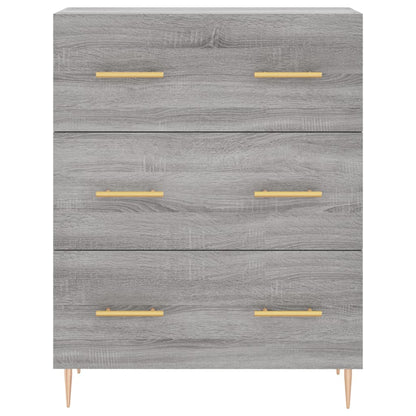 Credenza Grigio Sonoma 69,5x34x90 cm in Legno Multistrato