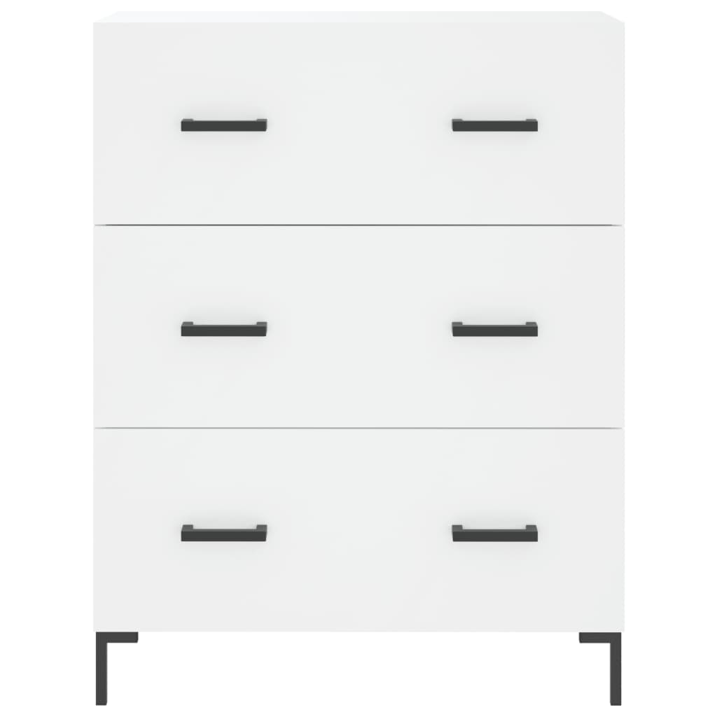 Credenza Bianca 69,5x34x90 cm in Legno Multistrato