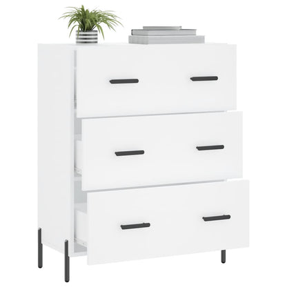 Credenza Bianca 69,5x34x90 cm in Legno Multistrato