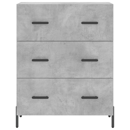 Credenza Grigio Cemento 69,5x34x90 cm in Legno Multistrato