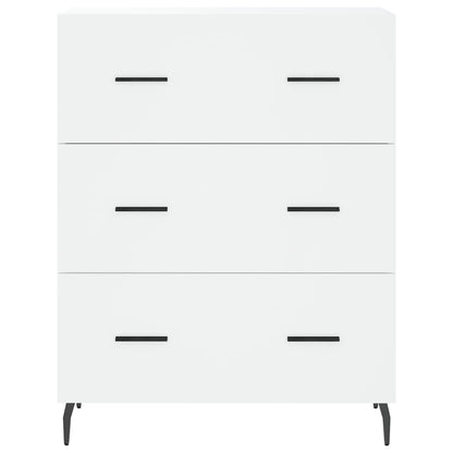Credenza Bianca 69,5x34x90 cm in Legno Multistrato