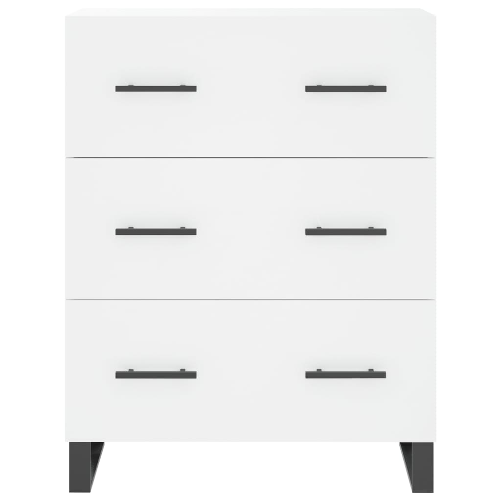 Credenza Bianca 69,5x34x90 cm in Legno Multistrato