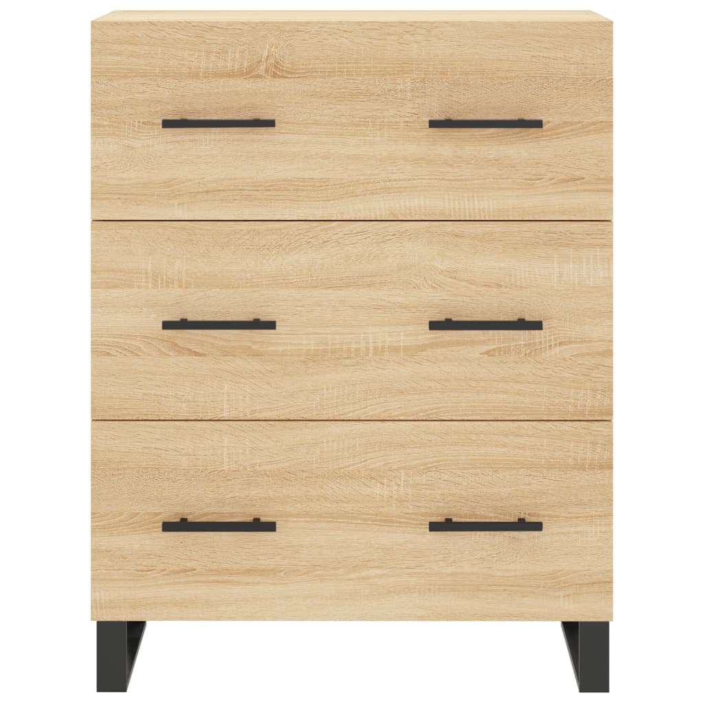 Credenza Rovere Sonoma 69,5x34x90 cm in Legno Multistrato