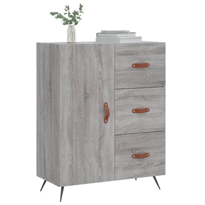 Credenza Grigio Sonoma 69,5x34x90 cm in Legno Multistrato