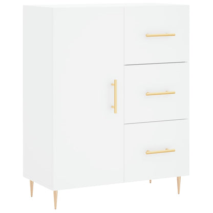 Credenza Bianca 69,5x34x90 cm in Legno Multistrato