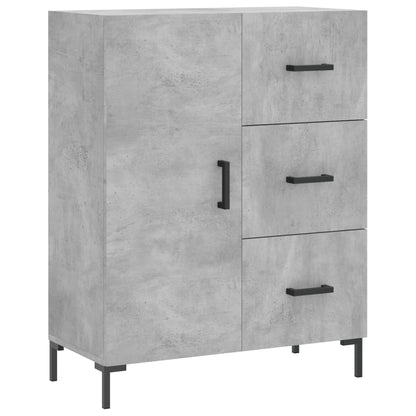 Credenza Grigio Cemento 69,5x34x90 cm in Legno Multistrato