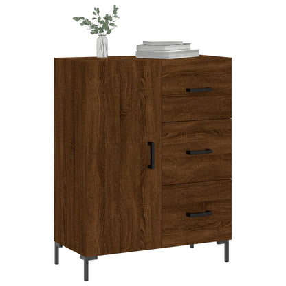 Credenza Rovere Marrone 69,5x34x90 cm in Legno Multistrato