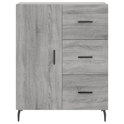 Credenza Grigio Sonoma 69,5x34x90 cm in Legno Multistrato