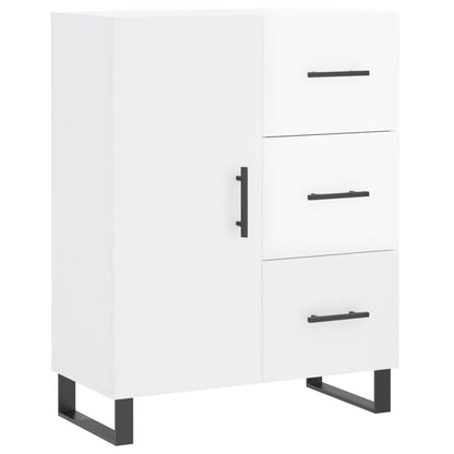 Credenza 69,5x34x90 cm in Legno Multistrato Bianco Lucido