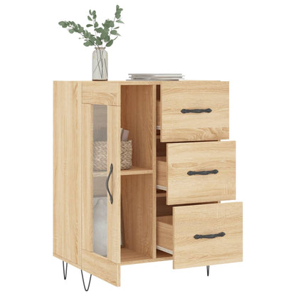 Credenza Rovere Sonoma 69,5x34x90 cm in Legno Multistrato