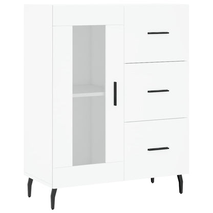 Credenza Bianca 69,5x34x90 cm in Legno Multistrato