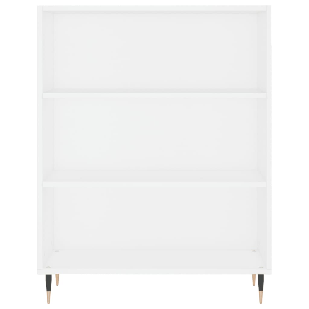 Libreria Bianca 69,5x32,5x90 cm in Legno Multistrato