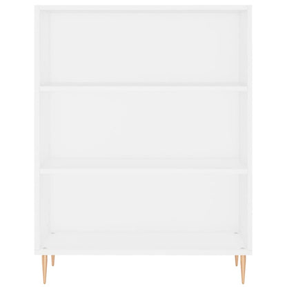 Libreria Bianca 69,5x32,5x90 cm in Legno Multistrato