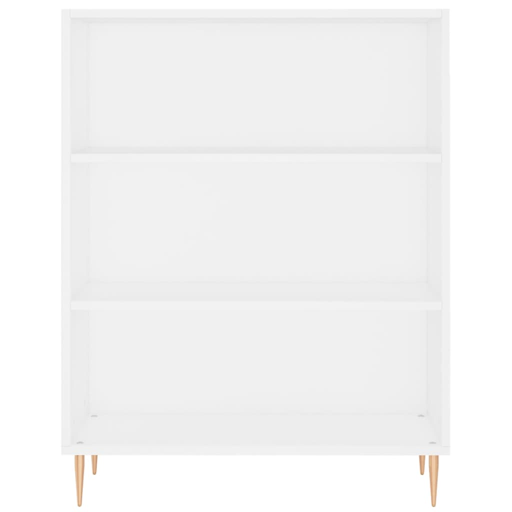 Libreria Bianca 69,5x32,5x90 cm in Legno Multistrato