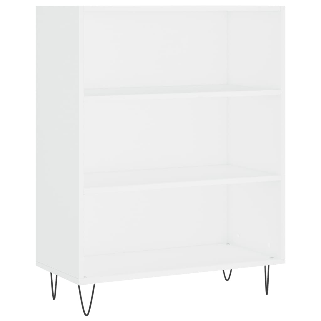 Libreria Bianca 69,5x32,5x90 cm in Legno Multistrato