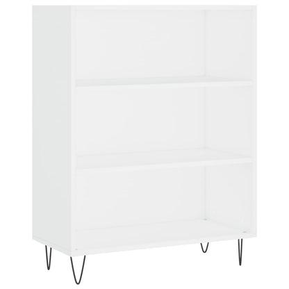 Libreria Bianca 69,5x32,5x90 cm in Legno Multistrato
