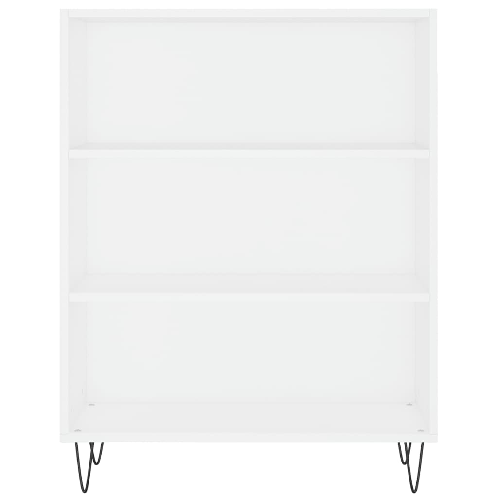 Libreria Bianca 69,5x32,5x90 cm in Legno Multistrato