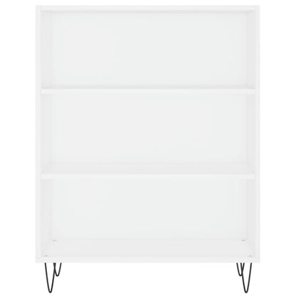 Libreria Bianca 69,5x32,5x90 cm in Legno Multistrato