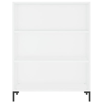 Libreria Bianca 69,5x32,5x90 cm in Legno Multistrato