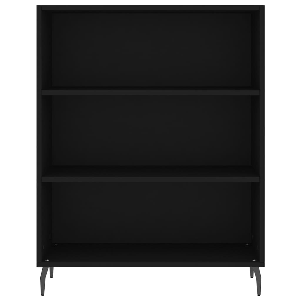 Scaffale Nero 69,5x32,5x90 cm in Legno Multistrato