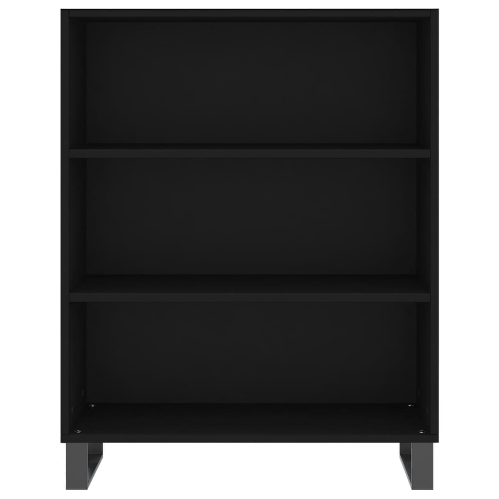 Scaffale Nero 69,5x32,5x90 cm in Legno Multistrato