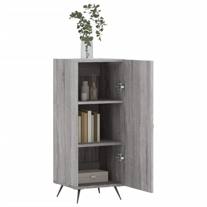 Credenza Grigio Sonoma 34,5x34x90 cm in Legno Multistrato