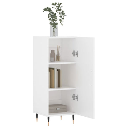 Credenza Bianca 34,5x34x90 cm in Legno Multistrato